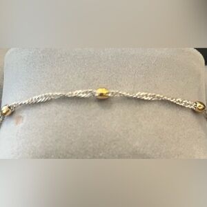 Napier Silver and Gold Tone Bracelet